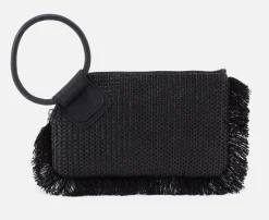 SABLE BLACK RAFFIA WITH FRINGE