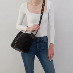 SHEILA CROSSBODY BLACK SUEDE
