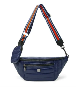 SISTER SLING NAVY PATENT