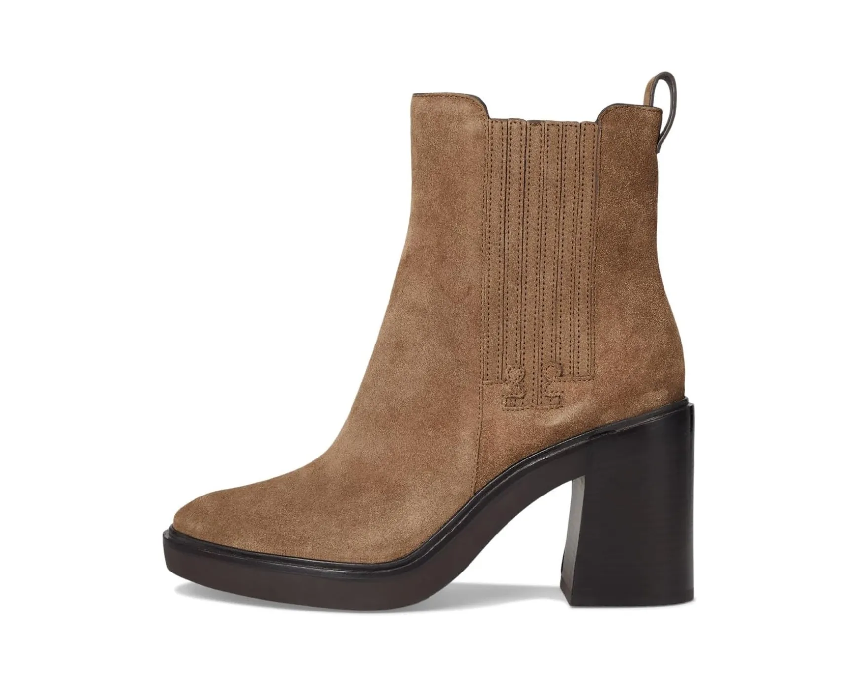 T-GORED HEELED BOOT RIVERROCK SUEDE
