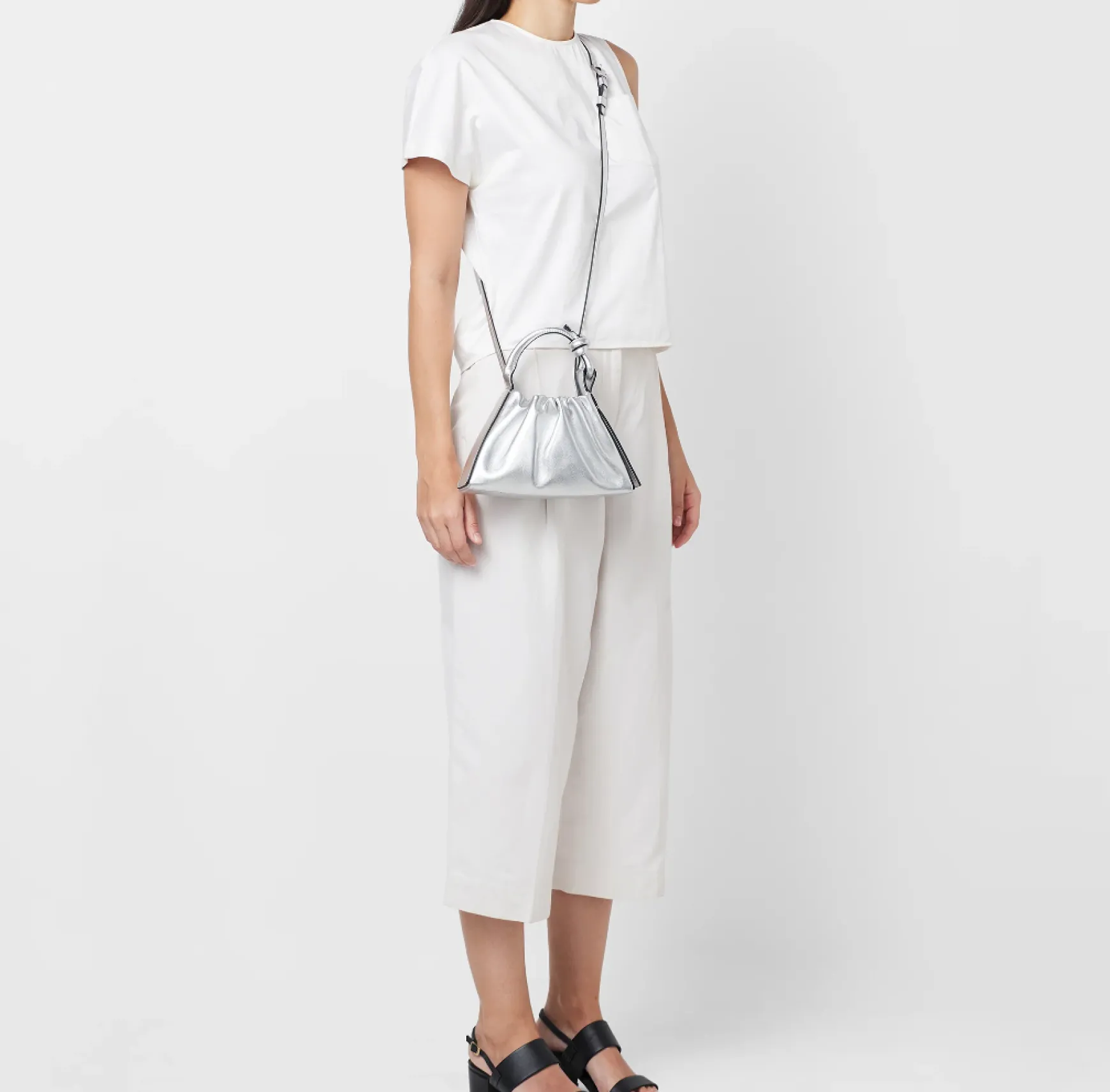 TINA BAGUETTE MINI SILVER