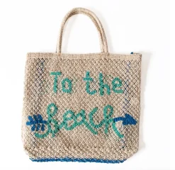 TO THE BEACH NATURAL/INDIGO/BLUE