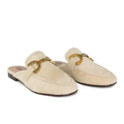 VELA SLIPPER BEIGE SUEDE